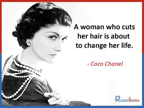 coco chanel hair quote